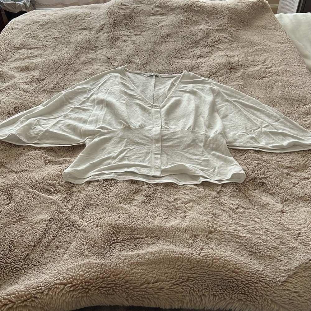 Zara Button Up Flowy Top